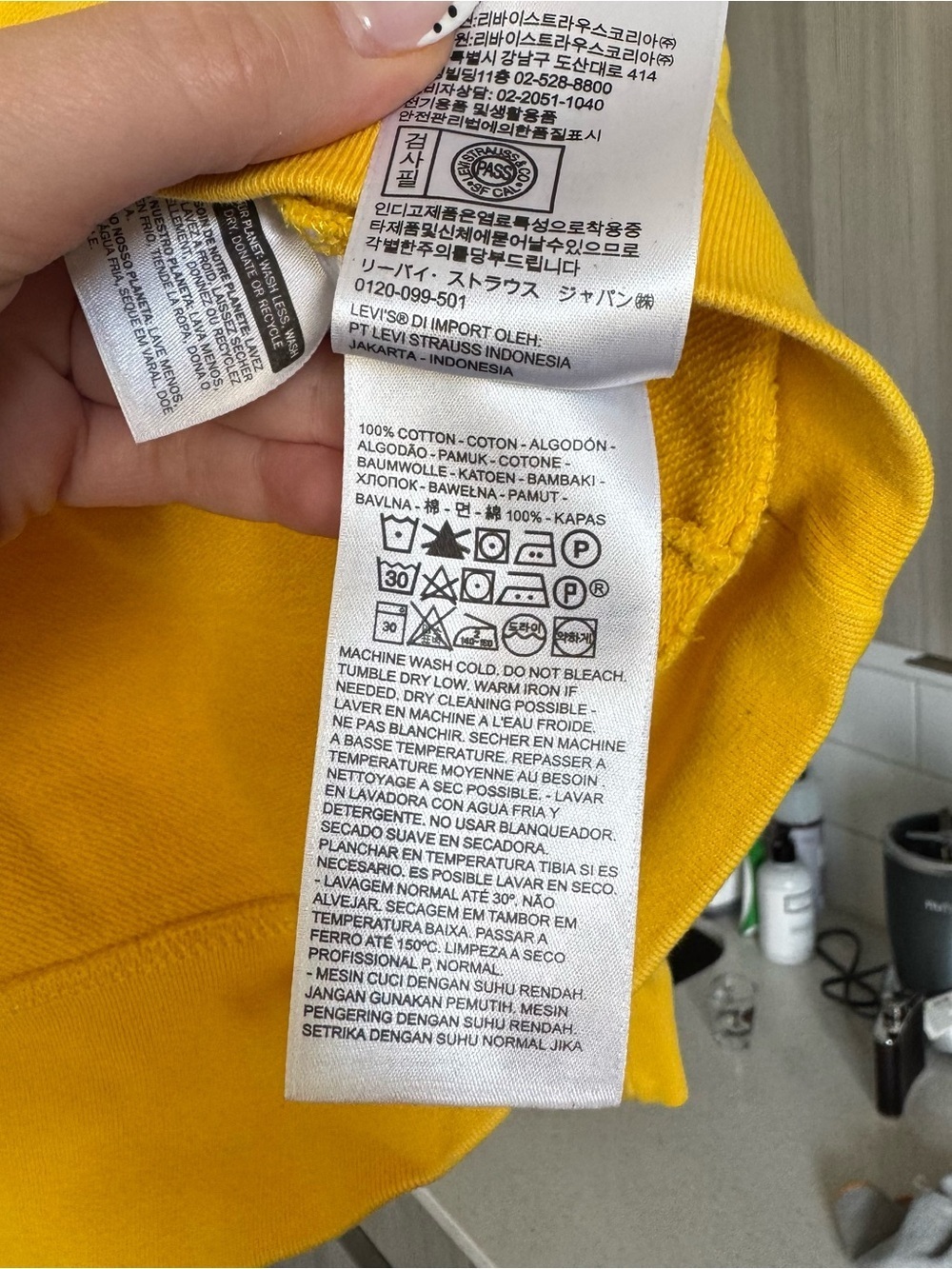 Levi’s HEAVYWEIGHT 100% Cotton Spellout Colorblock Crewneck - Racing Vibe - Picture 5 of 9